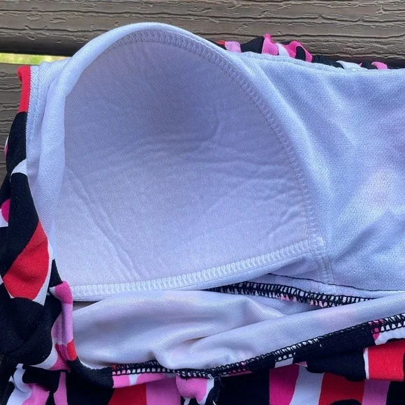 SLIMSHAPER WOMEN’S TANKINI BATHING SUIT TOP ADJUSTABLE STRAPS MISSY SIZE 10 - Picture 8 of 8